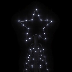 Arbre de Noël cône 200 LED Blanc froid 70x180 cm 