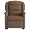 Fauteuil inclinable de massage électrique Marron Tissu 