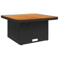 Ensemble à manger de jardin avec coussins 3 pcs Noir 