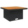 Ensemble à manger de jardin avec coussins 3 pcs Noir 
