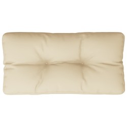 Coussin de palette beige 80x40x12 cm tissu 