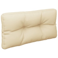 Coussin de palette beige 80x40x12 cm tissu 