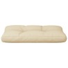 Coussin de palette beige 80x40x12 cm tissu 