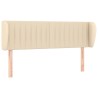 Tête de lit avec oreilles Crème 147x23x78/88 cm Tissu 