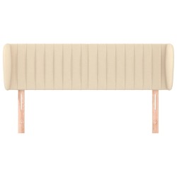 Tête de lit avec oreilles Crème 147x23x78/88 cm Tissu 
