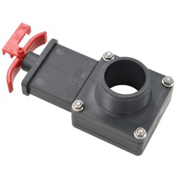 Vanne de portail de piscine 2 pcs 1,5" 