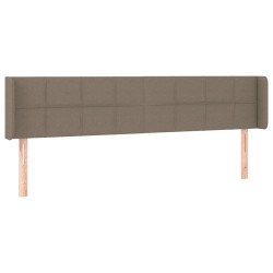 Tête de lit à LED Taupe 163x16x78/88 cm Tissu 
