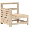 Salon de jardin 5 pcs bois de pin massif 