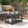 Table de jardin gris 82,5x50,5x45 cm bois massif de pin 