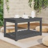 Table de jardin gris 82,5x50,5x45 cm bois massif de pin 