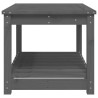 Table de jardin gris 82,5x50,5x45 cm bois massif de pin 