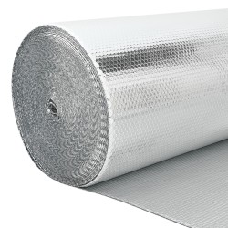 Reflecteur de chaleur radiateur double face 0,6x50 m de vidaXL 