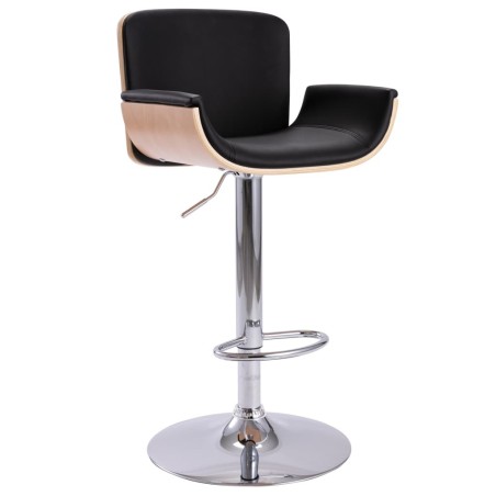 Tabouret de bar Noir Similicuir 