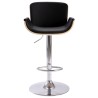 Tabouret de bar Noir Similicuir 