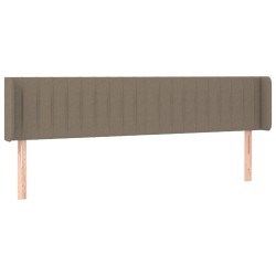 Tête de lit à LED Taupe 163x16x78/88 cm Tissu 