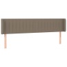 Tête de lit à LED Taupe 163x16x78/88 cm Tissu 