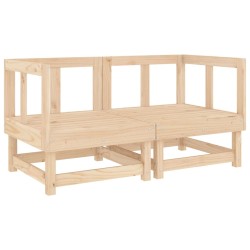 Salon de jardin 7 pcs Bois de pin massif 