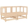 Salon de jardin 7 pcs Bois de pin massif 