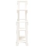 Support à plantes Blanc 92x25x97 cm Bois massif de pin 