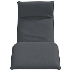 Chaise longue pliante anthracite 175x54x8,5 cm tissu oxford 