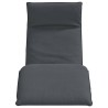 Chaise longue pliante anthracite 175x54x8,5 cm tissu oxford 