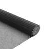 Tapis rectangulaire gris 80x200 cm bambou 
