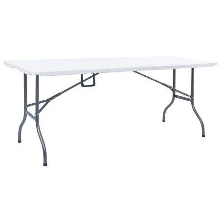 Table pliable de jardin Blanc 180x72x72 cm PEHD 