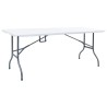 Table pliable de jardin Blanc 180x72x72 cm PEHD 