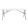 Table pliable de jardin Blanc 180x72x72 cm PEHD 