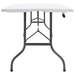 Table pliable de jardin Blanc 180x72x72 cm PEHD 
