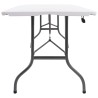 Table pliable de jardin Blanc 180x72x72 cm PEHD 