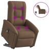 Fauteuil inclinable de massage électrique Marron Tissu 