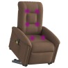 Fauteuil inclinable de massage électrique Marron Tissu 