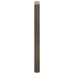 Pieds de table de bar en acier naturel, 2 pièces, 60 x (100-101) cm 