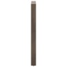 Pieds de table de bar en acier naturel, 2 pièces, 60 x (100-101) cm 