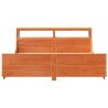 Cadre de lit sans matelas cire marron 180x200cm bois pin massif 