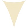 Voile d'ombrage 160 g/m² Crème 3x4x4 m PEHD 