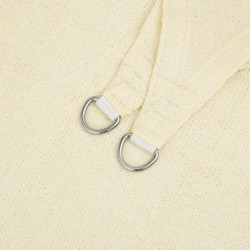 Voile d'ombrage 160 g/m² Crème 3x4x4 m PEHD 