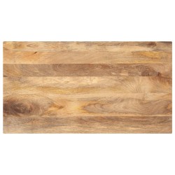 Dessus de table 120x50x2,5cm rectangulaire bois massif manguier 