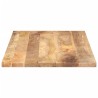 Dessus de table 120x50x2,5cm rectangulaire bois massif manguier 