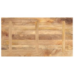 Dessus de table 120x50x2,5cm rectangulaire bois massif manguier 