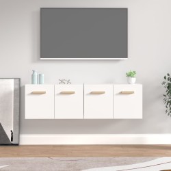 Armoires murales 2 pcs Blanc 60x36,5x35 cm Bois d'ingénierie 