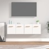 Armoires murales 2 pcs Blanc 60x36,5x35 cm Bois d'ingénierie 