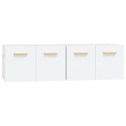 Armoires murales 2 pcs Blanc 60x36,5x35 cm Bois d'ingénierie 
