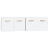 Armoires murales 2 pcs Blanc 60x36,5x35 cm Bois d'ingénierie 