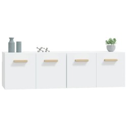 Armoires murales 2 pcs Blanc 60x36,5x35 cm Bois d'ingénierie 