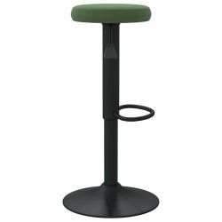 Tabourets de bar lot de 2 vert foncé velours 