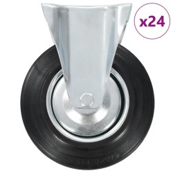 24 pcs Roulettes fixes 200 mm 