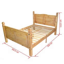 Cadre de lit sans matelas Pin mexicain Corona 160x200 cm 
