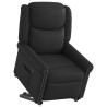 Fauteuil inclinable électrique noir brillant similicuir 